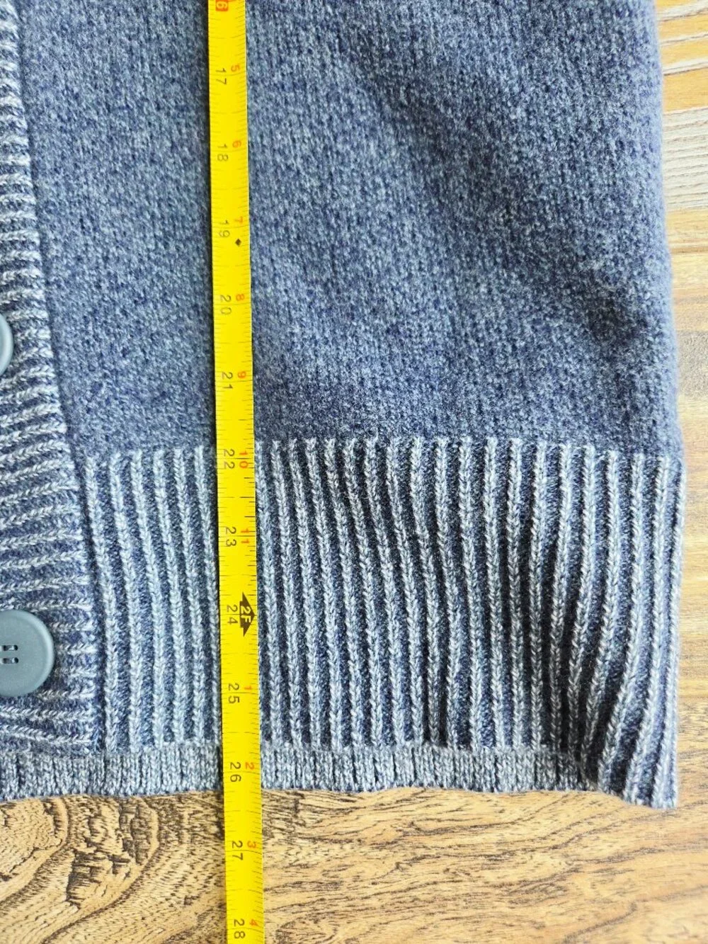 NEW Allbirds $145 The Cardi Ironbark Merino Wool V-Neck Cardigan Blue